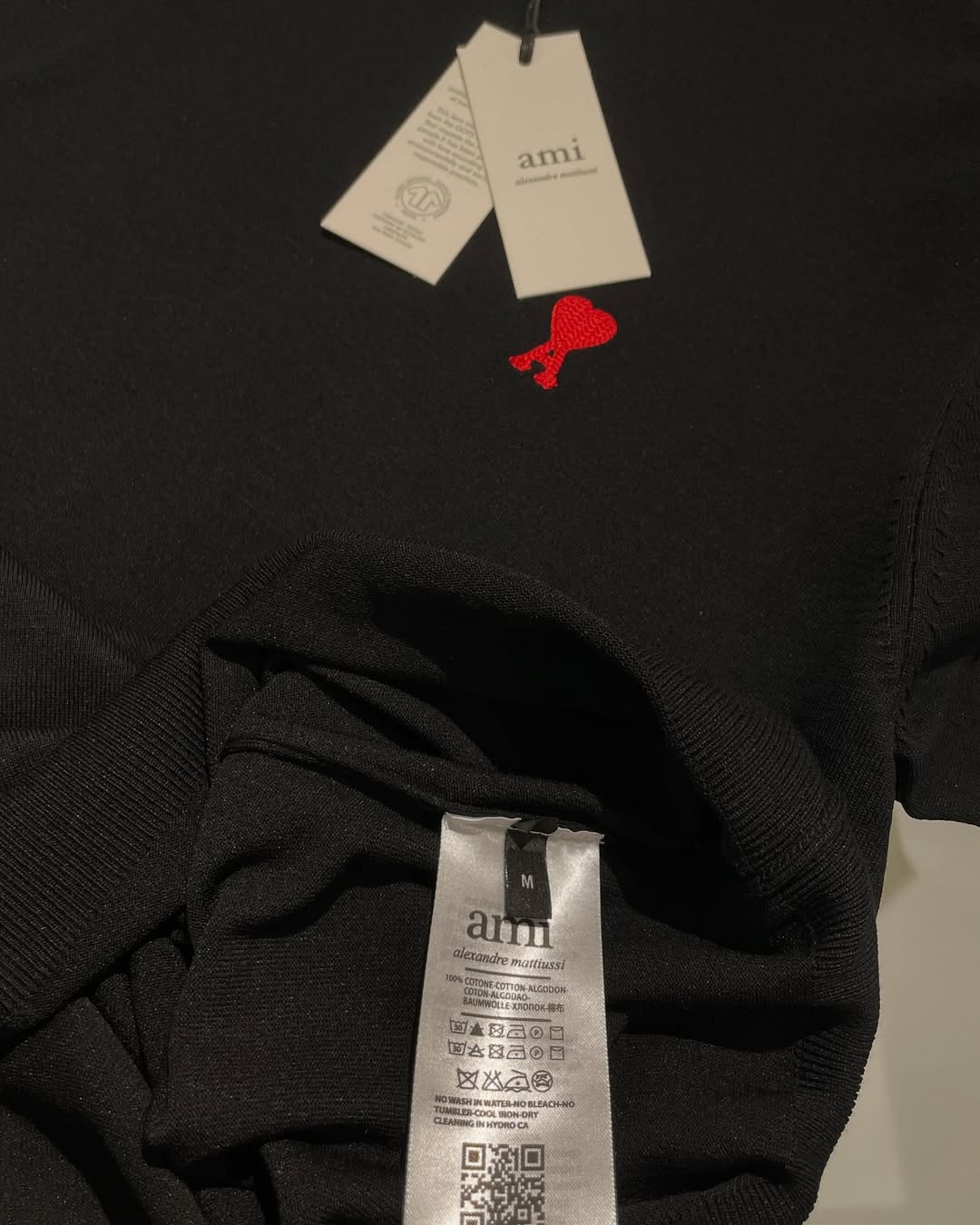 Ami De Coeur Organic Cotton Black Tee