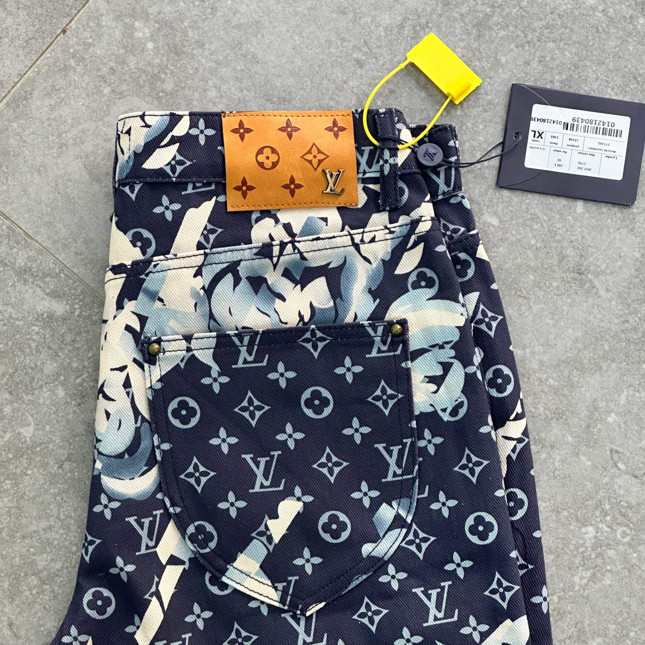 Louis V Monogram Printed Denim