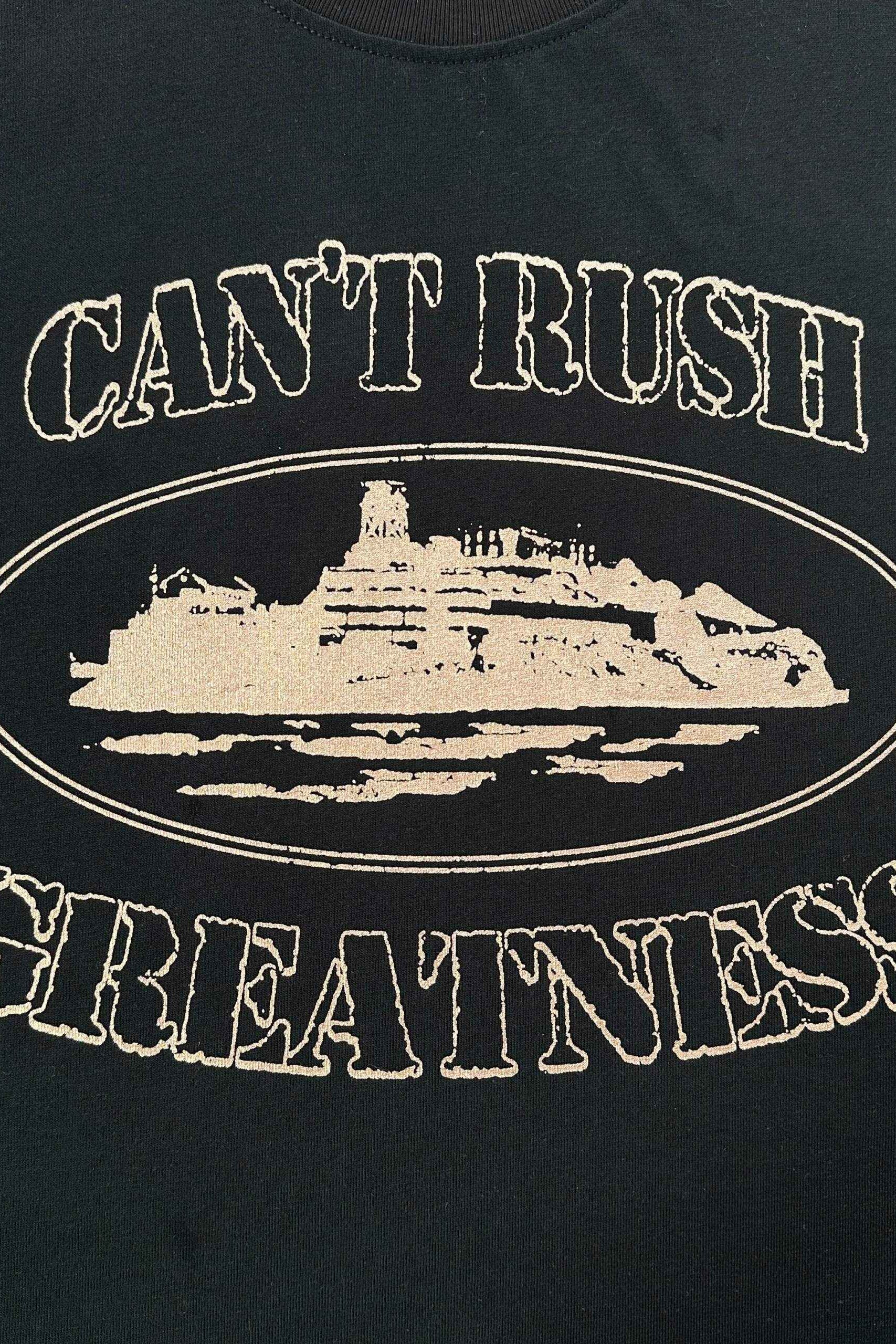 Corteiz × Cental Cee Can't Rush
Greatness Tee Black Men's - SS25 - MAGIC CITY