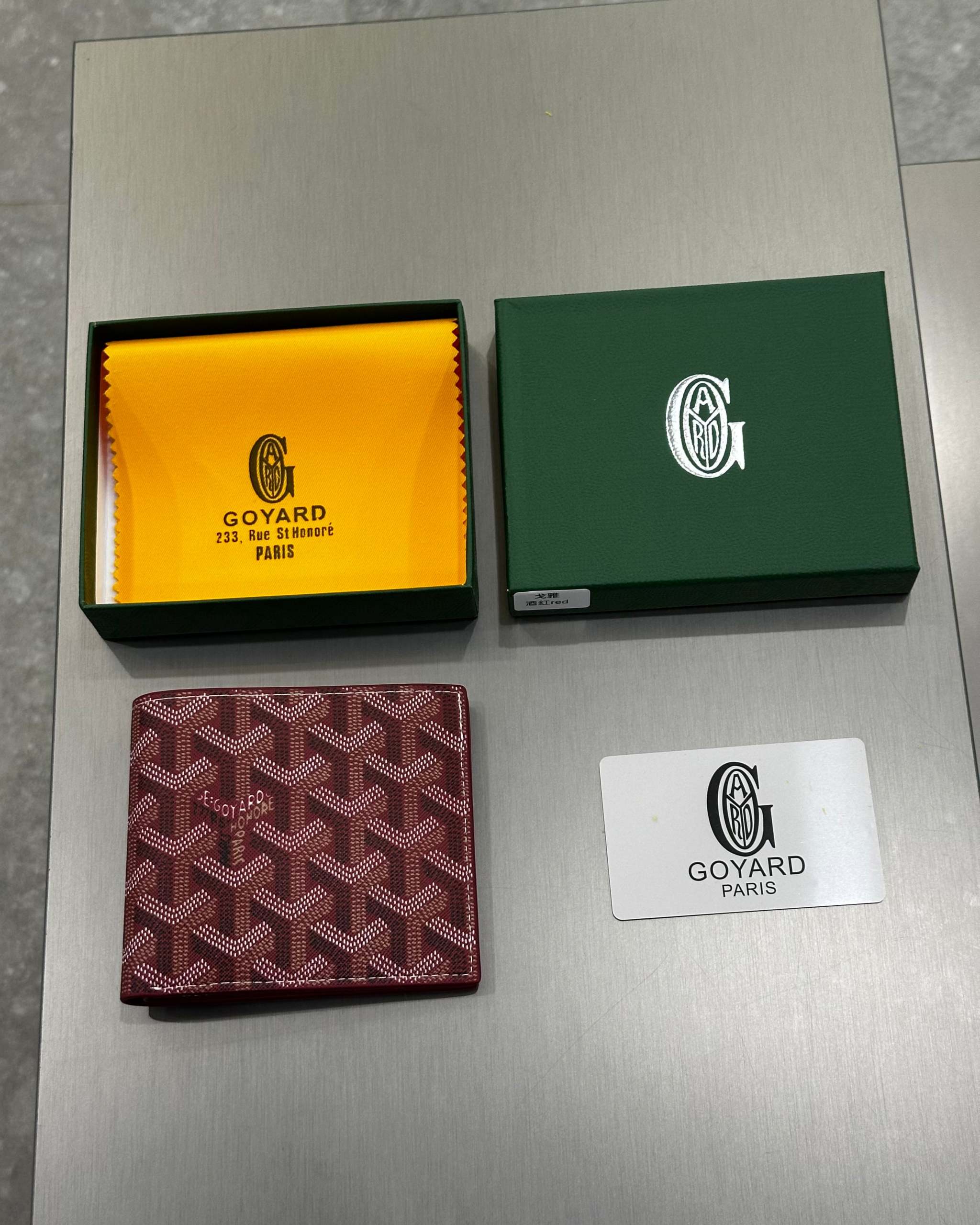 Goyard Victoire Wallet Red