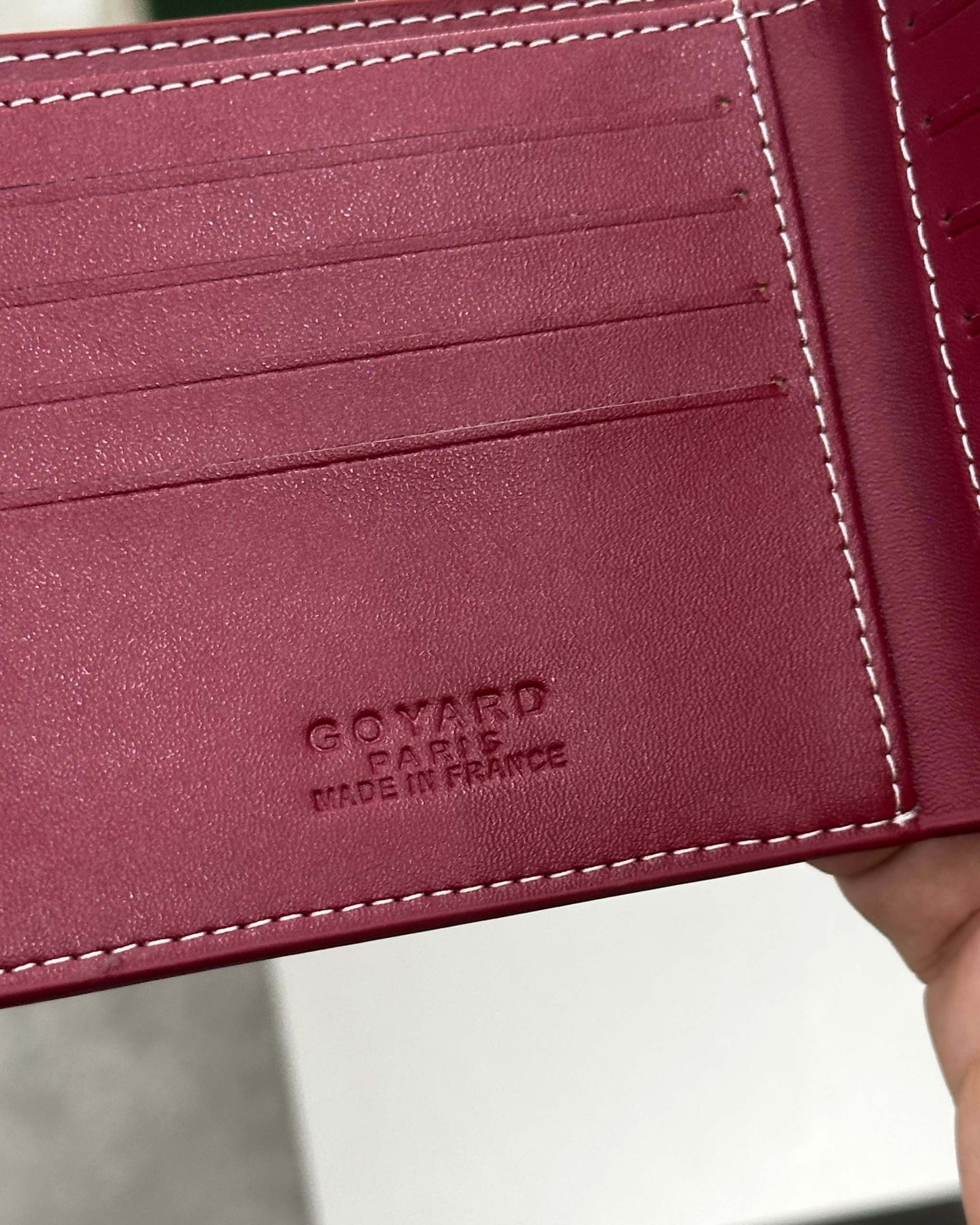 Goyard Victoire Wallet Red