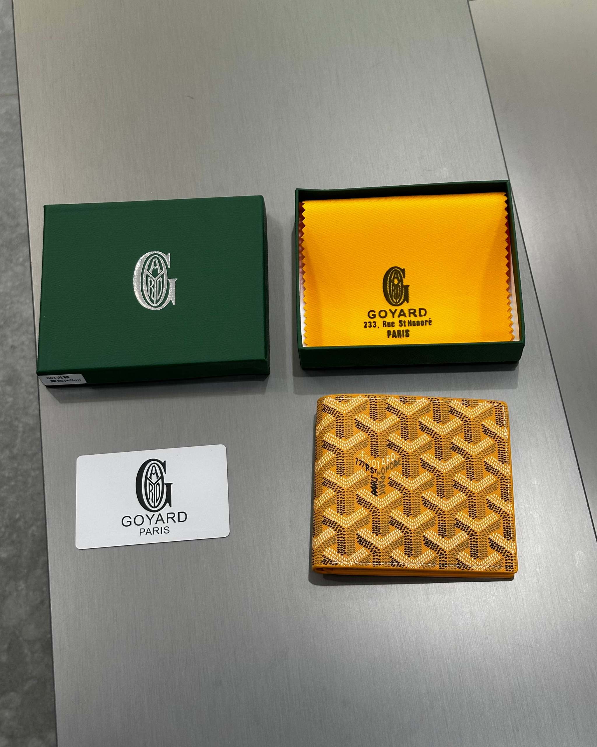 Goyard Victoire Wallet Yellow