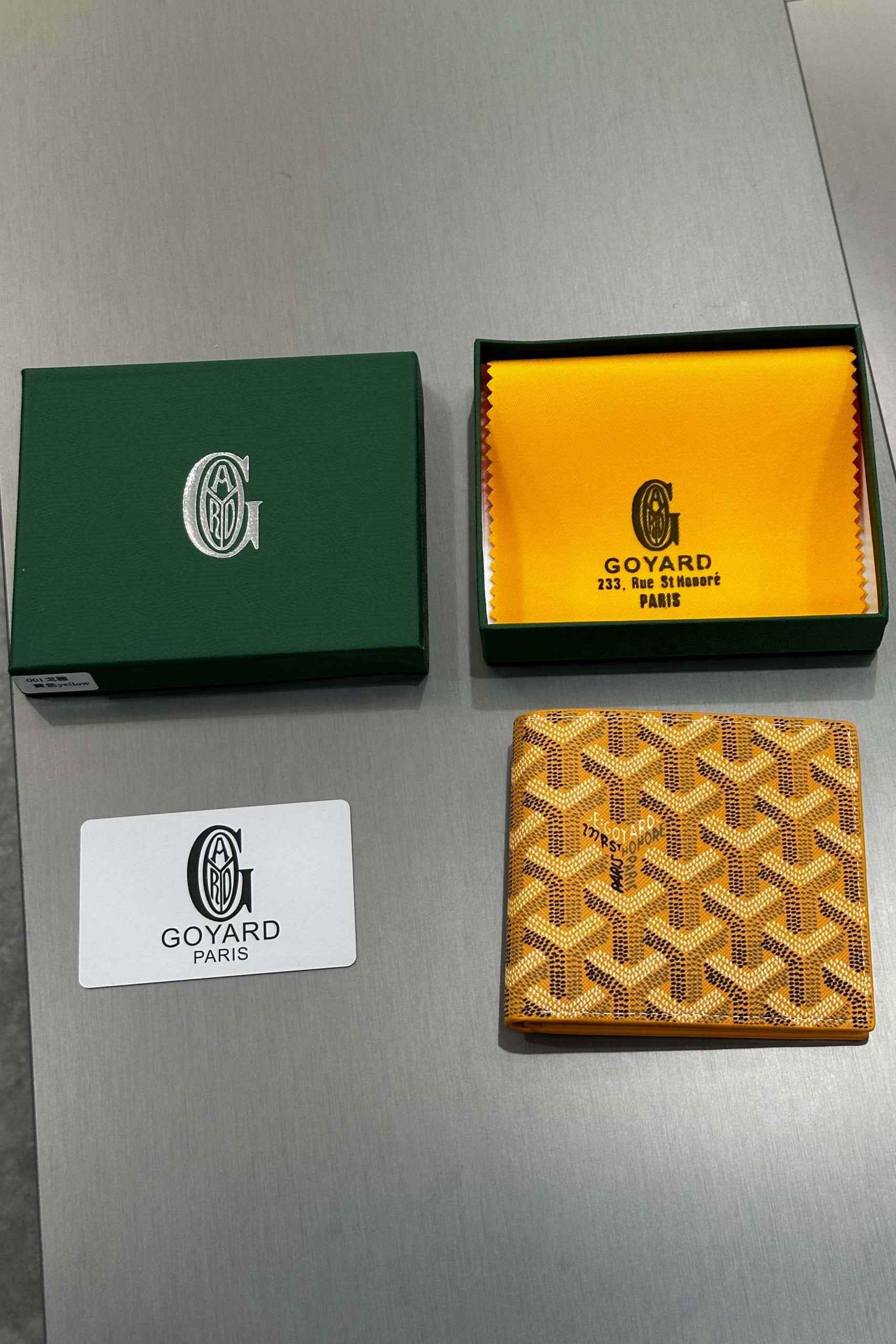Goyard Victoire Wallet Yellow - MAGIC CITY