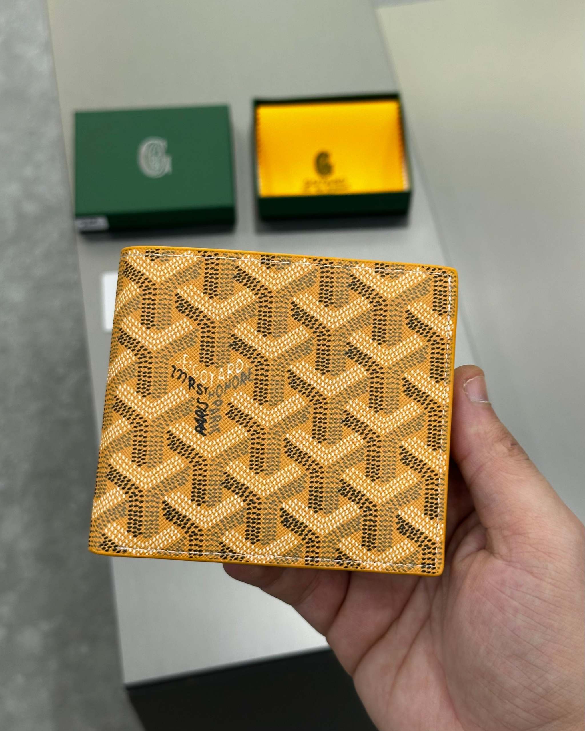 Goyard Victoire Wallet Yellow