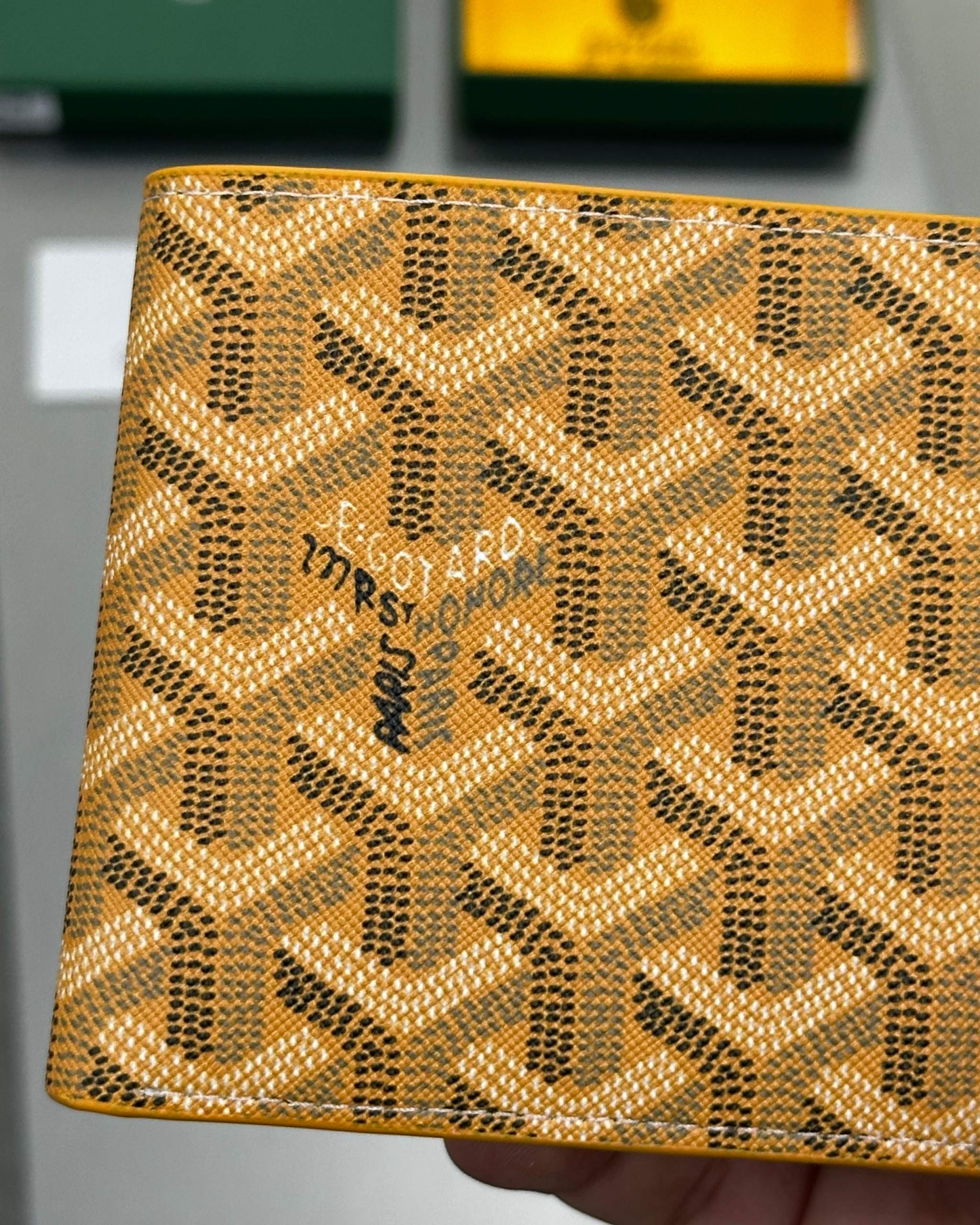 Goyard Victoire Wallet Yellow
