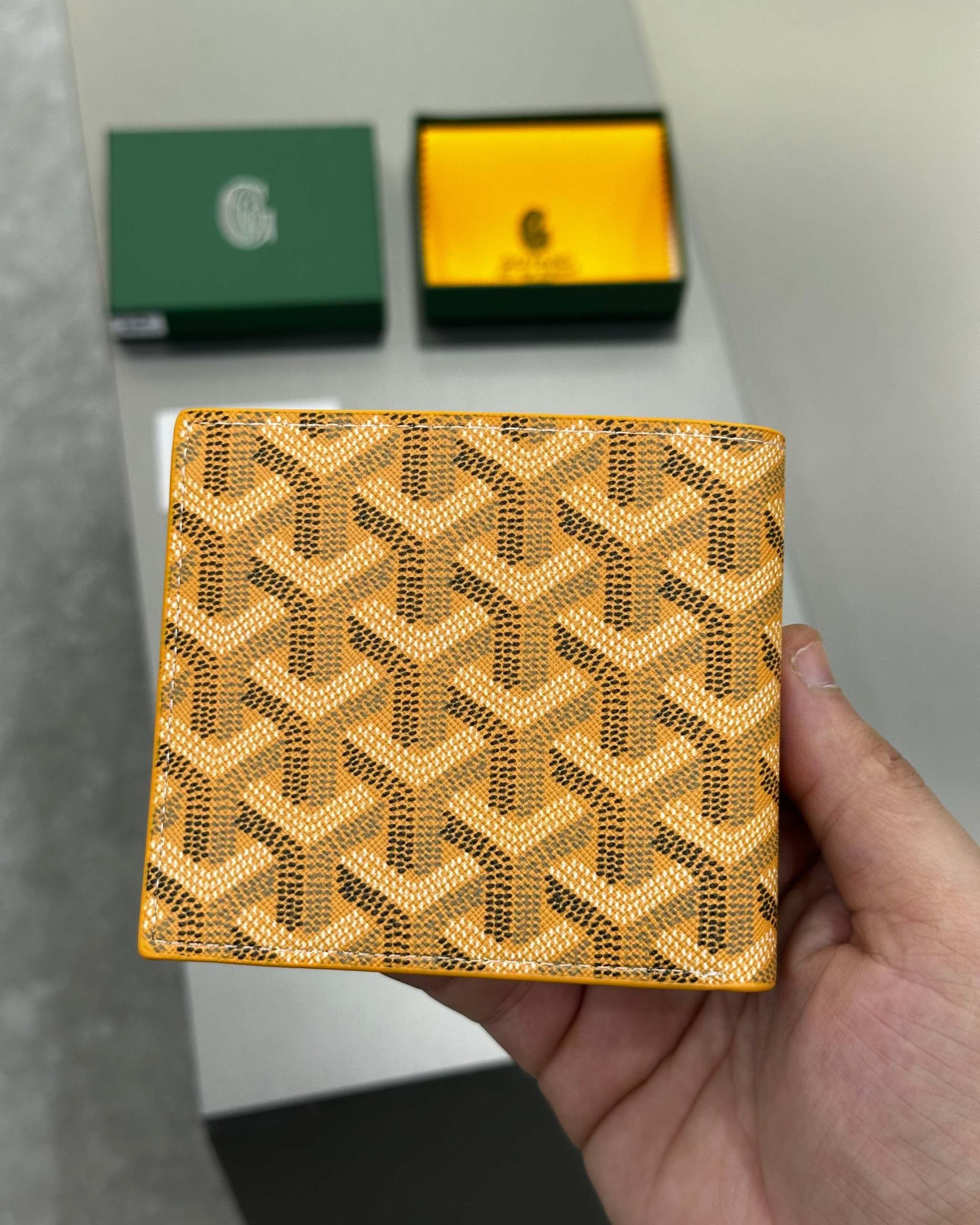 Goyard Victoire Wallet Yellow