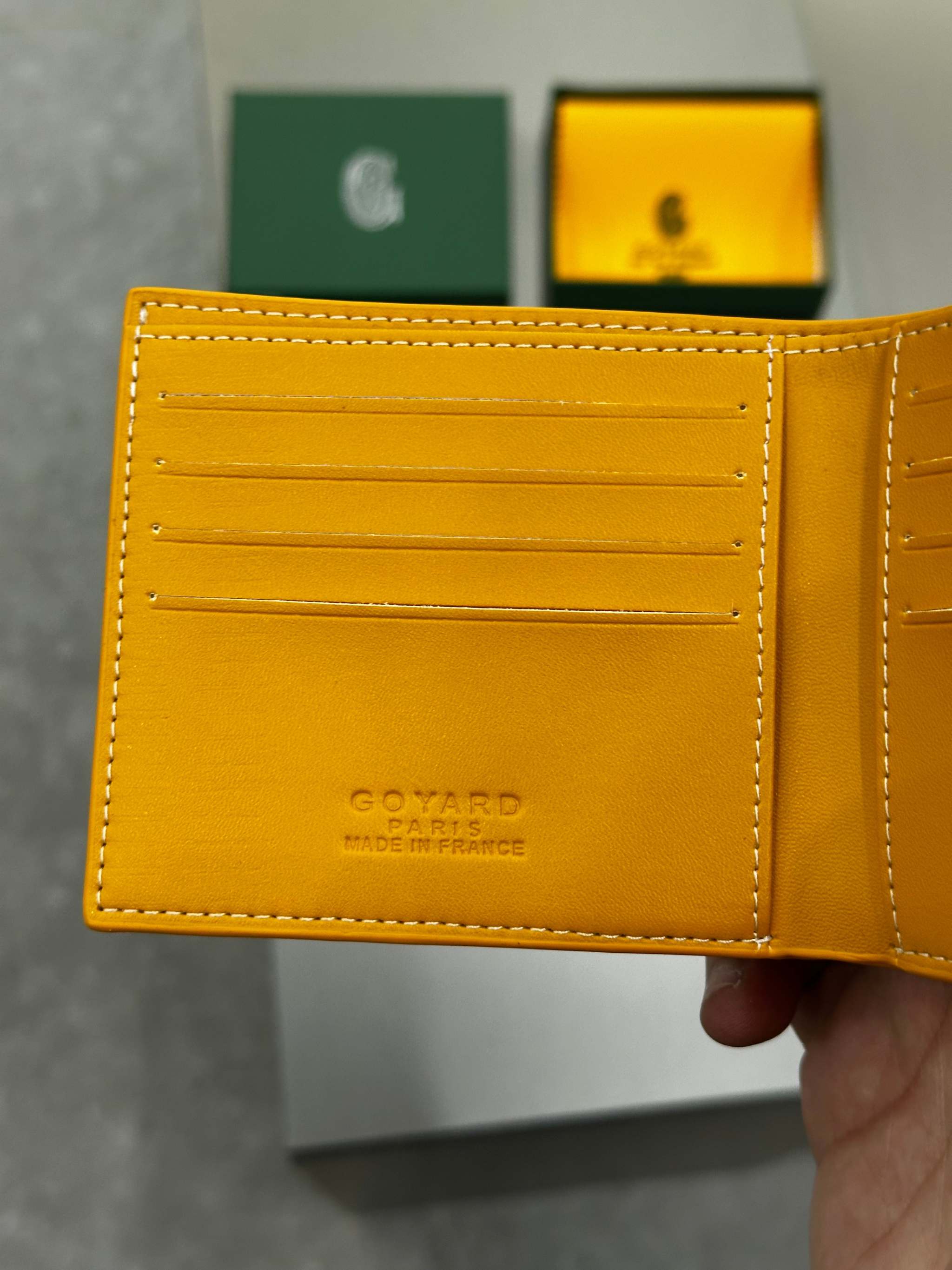 Goyard Victoire Wallet Yellow