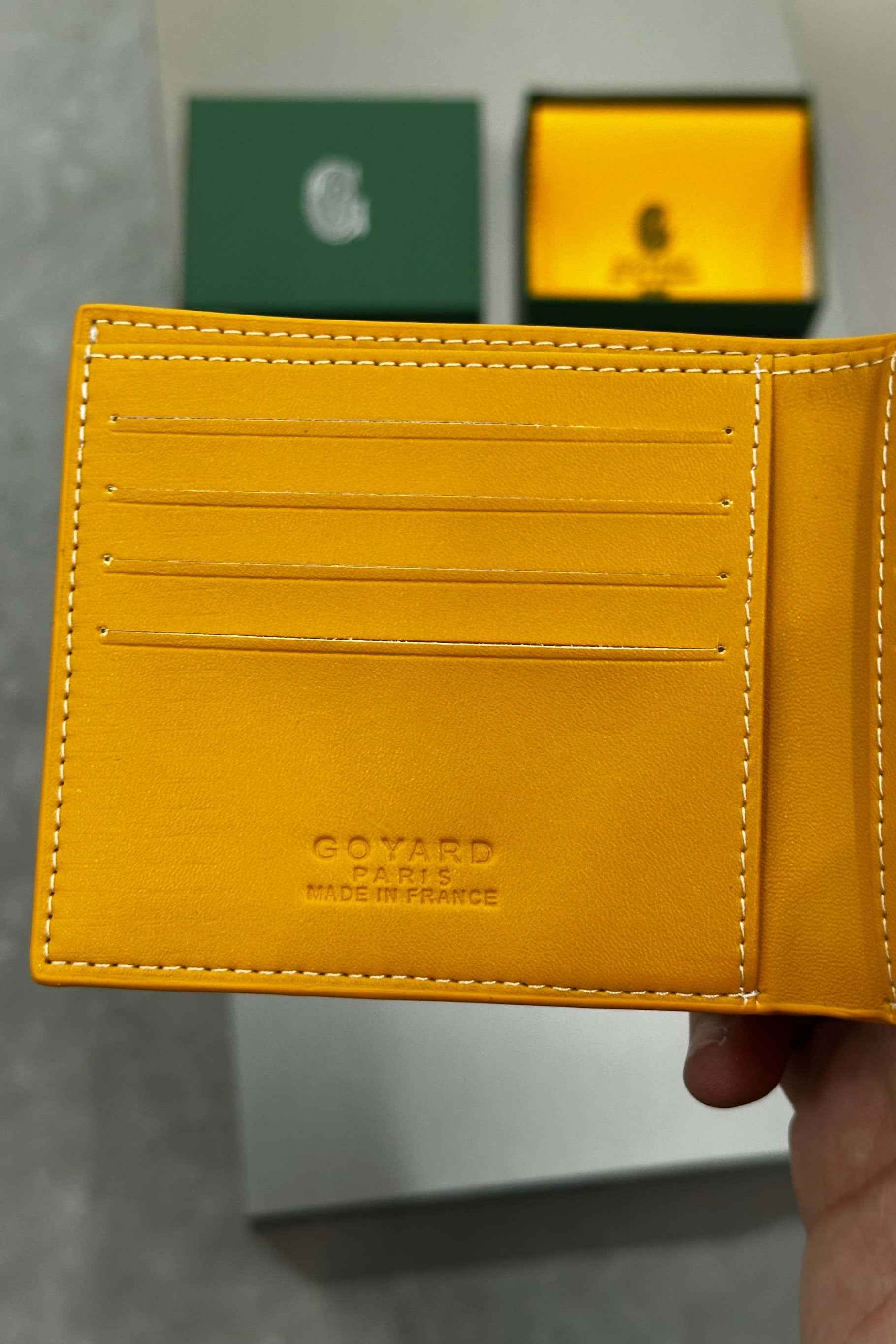 Goyard Victoire Wallet Yellow - MAGIC CITY