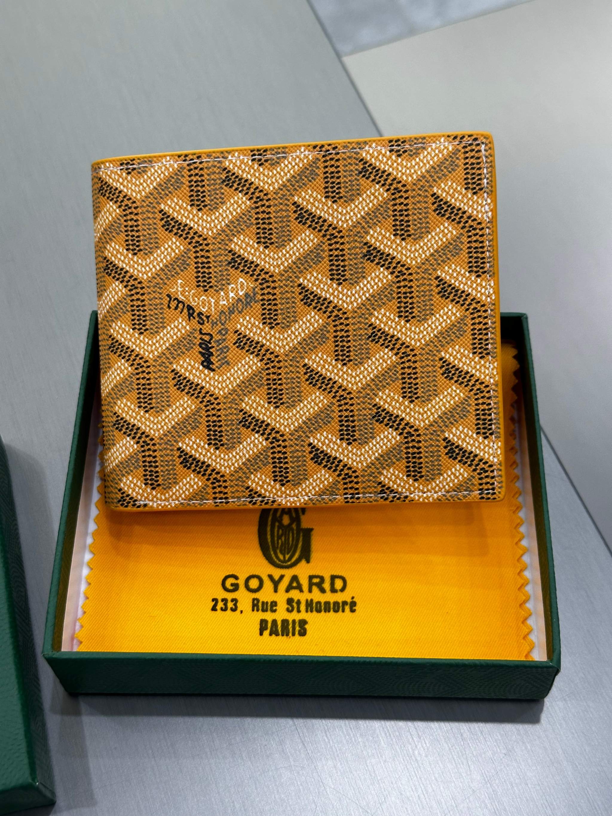 Goyard Victoire Wallet Yellow
