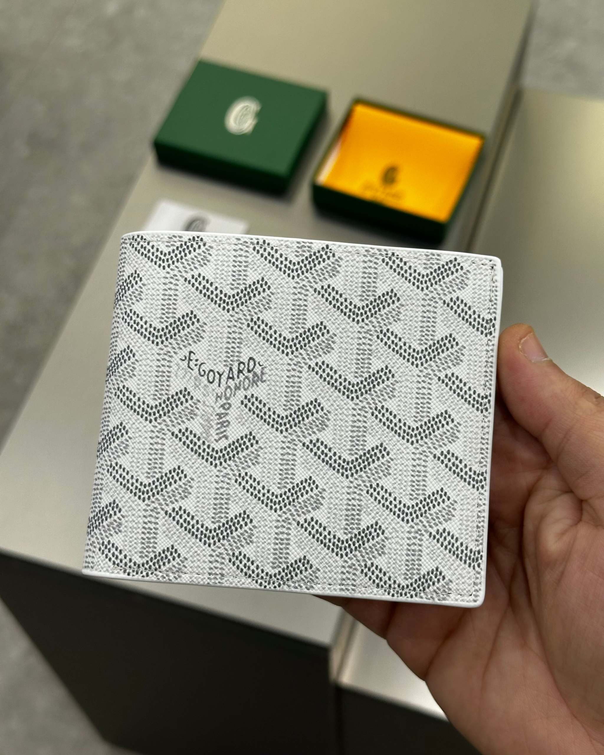 Goyard Victoire Wallet White