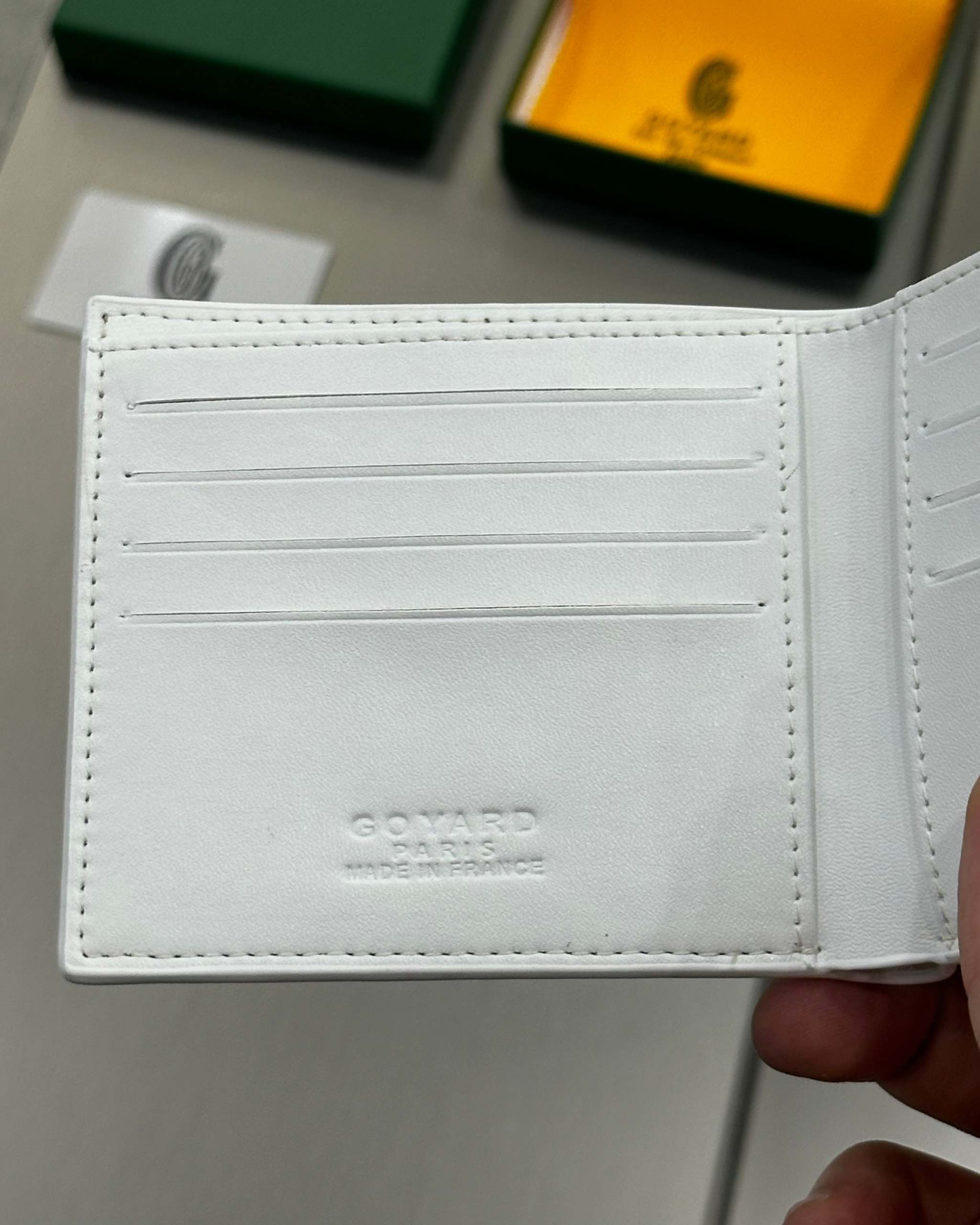 Goyard Victoire Wallet White