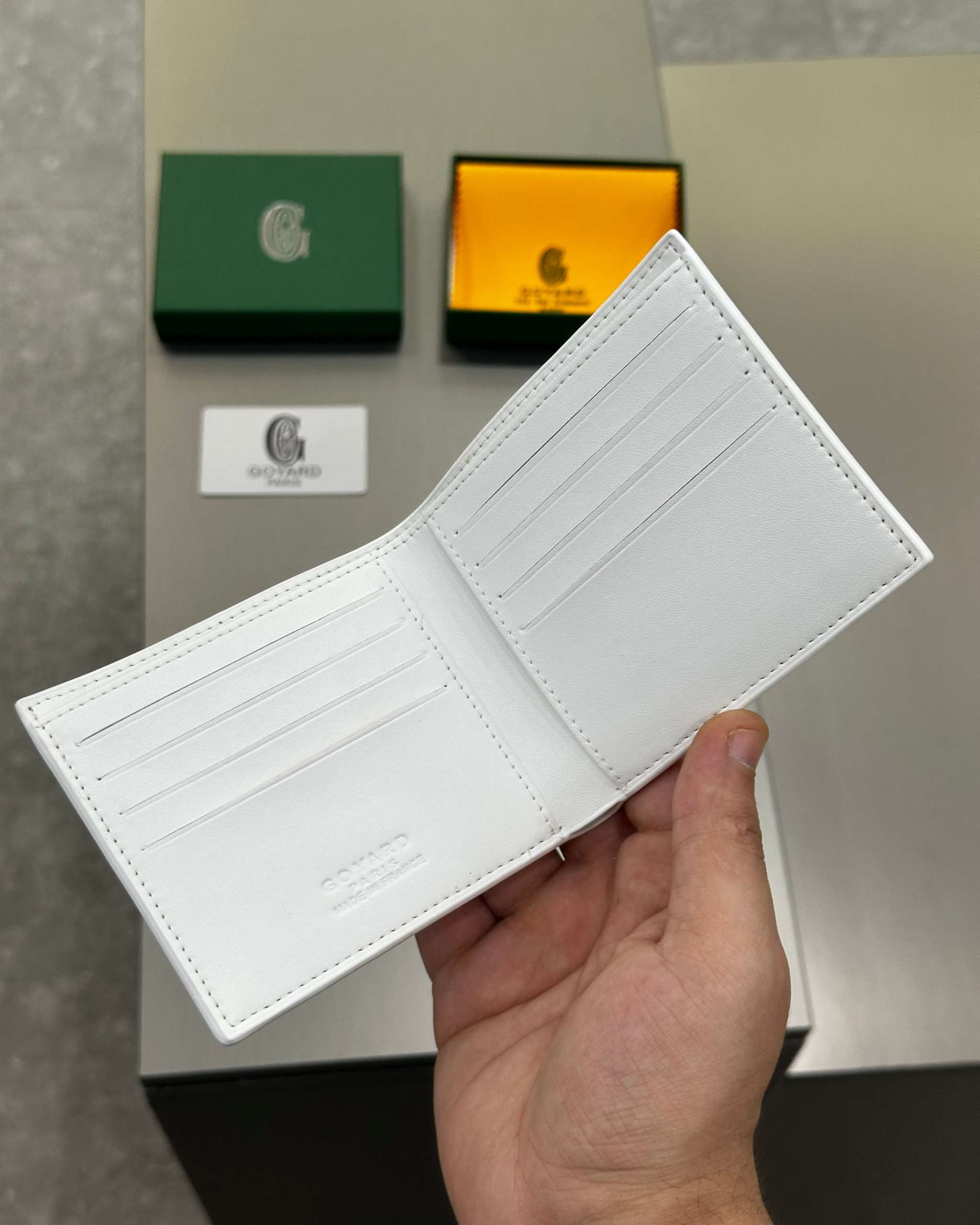 Goyard Victoire Wallet White