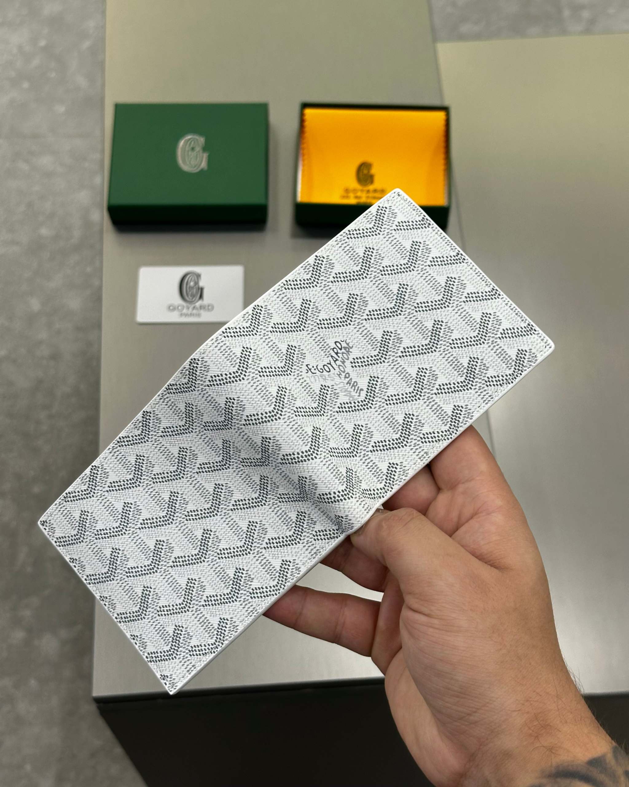 Goyard Victoire Wallet White