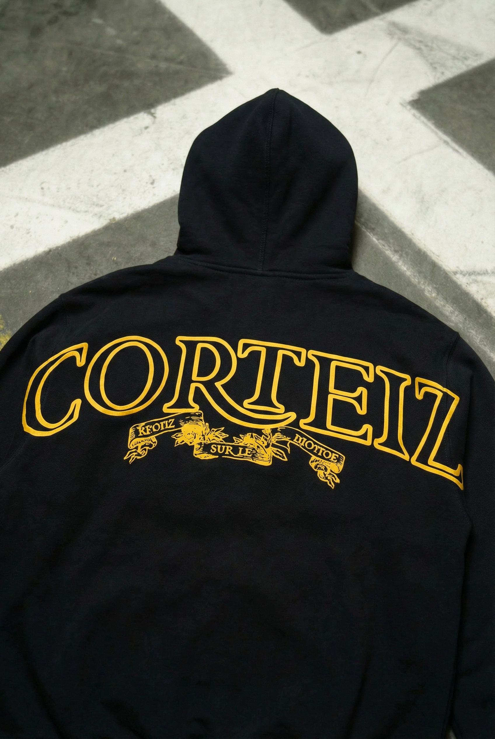 Corteiz Superior Royale Zip Hoodie - "Black/Yellow"
