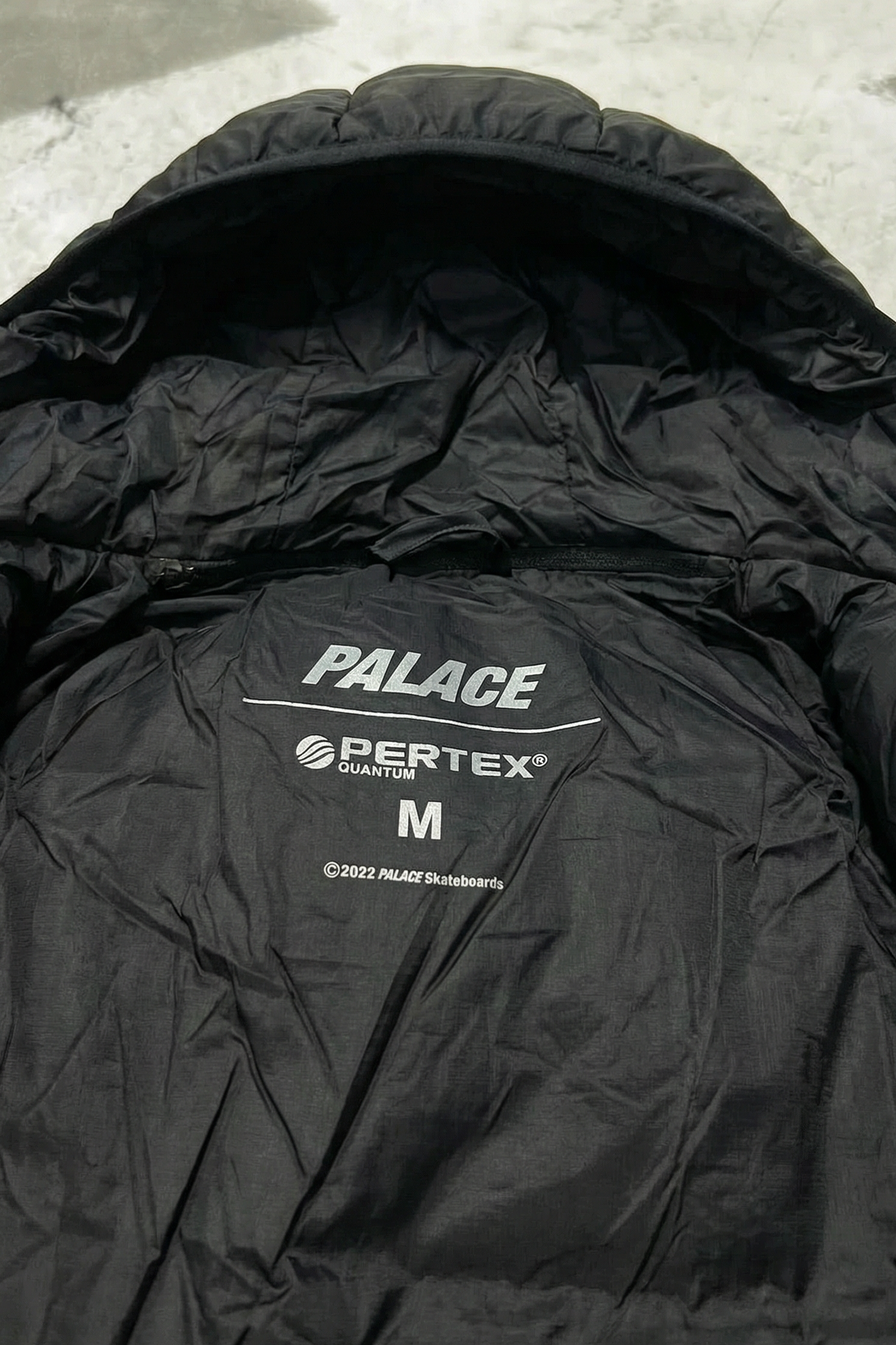 PALACE PERTEX FROST BALACLAVA PUFFA - Balck