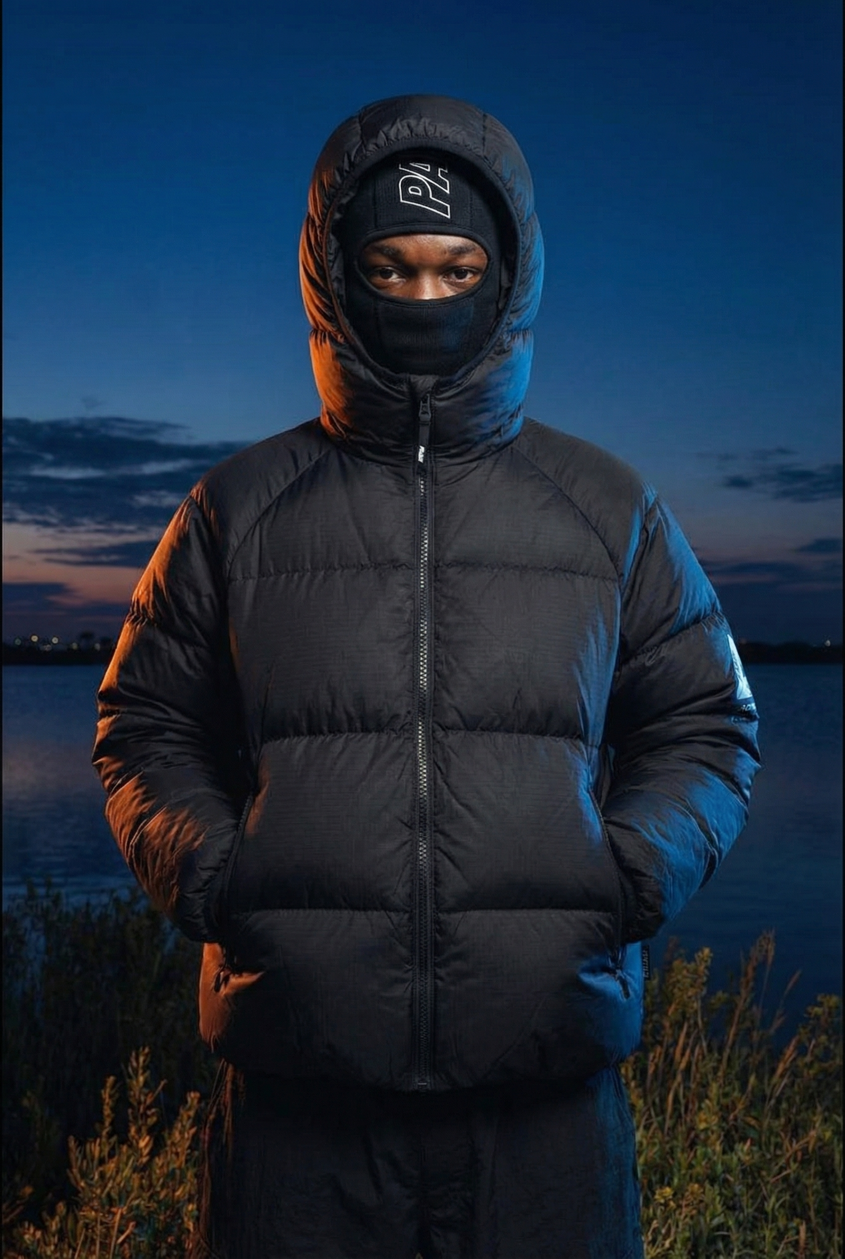 PALACE PERTEX FROST BALACLAVA PUFFA - Balck - MAGIC CITY