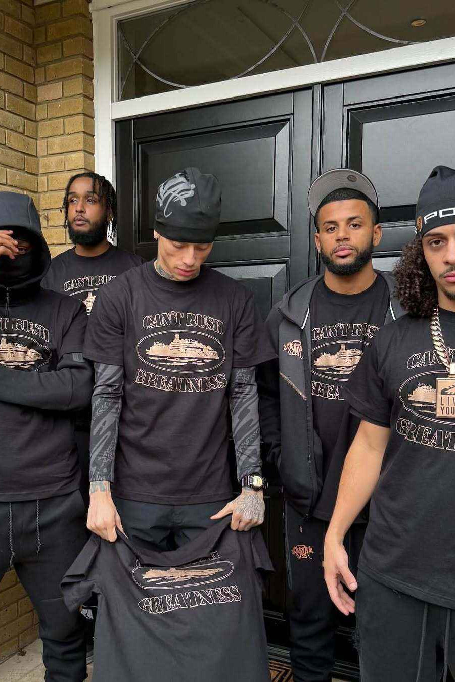 Corteiz × Cental Cee Can't Rush
Greatness Tee Black Men's - SS25 - MAGIC CITY