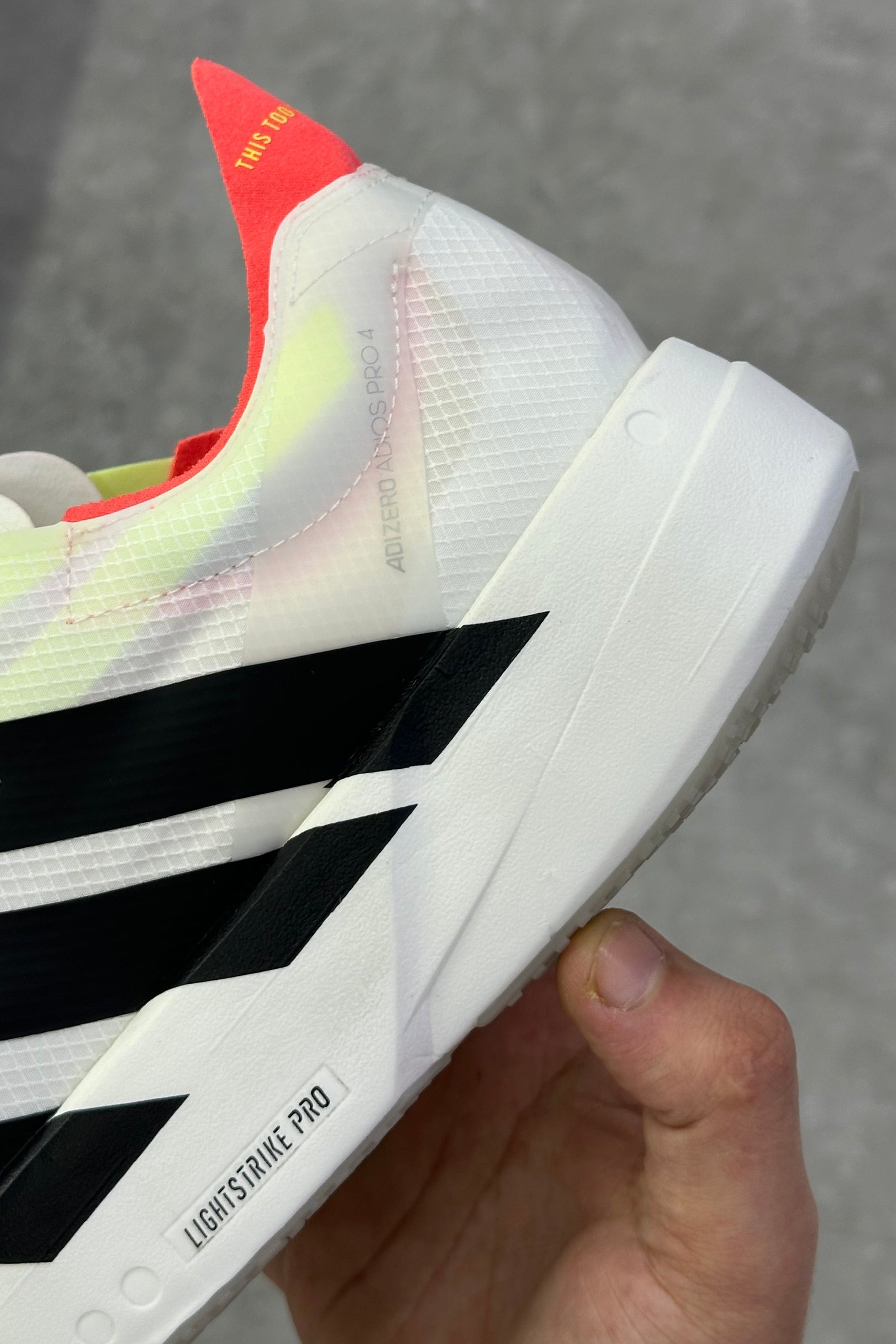 Adidas Adizero Adios Pro 4 White Black