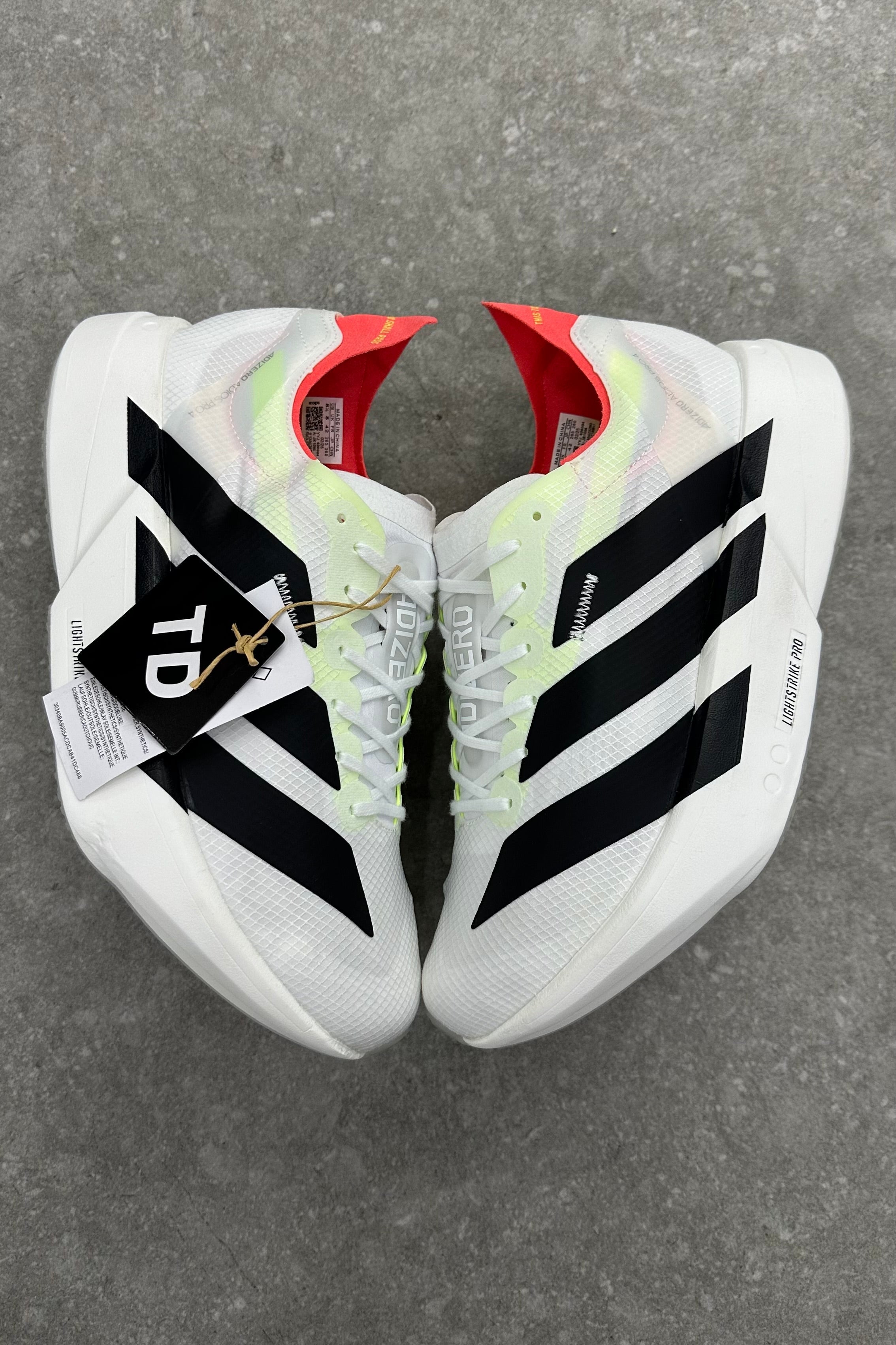 Adidas Adizero Adios Pro 4 White Black