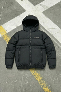 Calvin Klein Jeans Hooded Puffer Jacket - Black