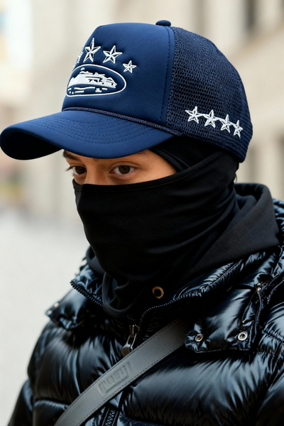 CORTEIZ 5 STARZ Alcatraz Trucker Hat – Bleu