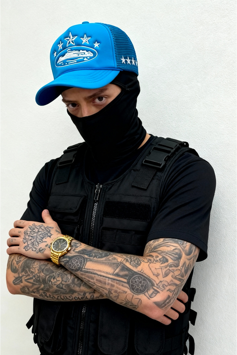 CORTEIZ 5 STARZ Alcatraz Trucker Hat – Baby Bleu
