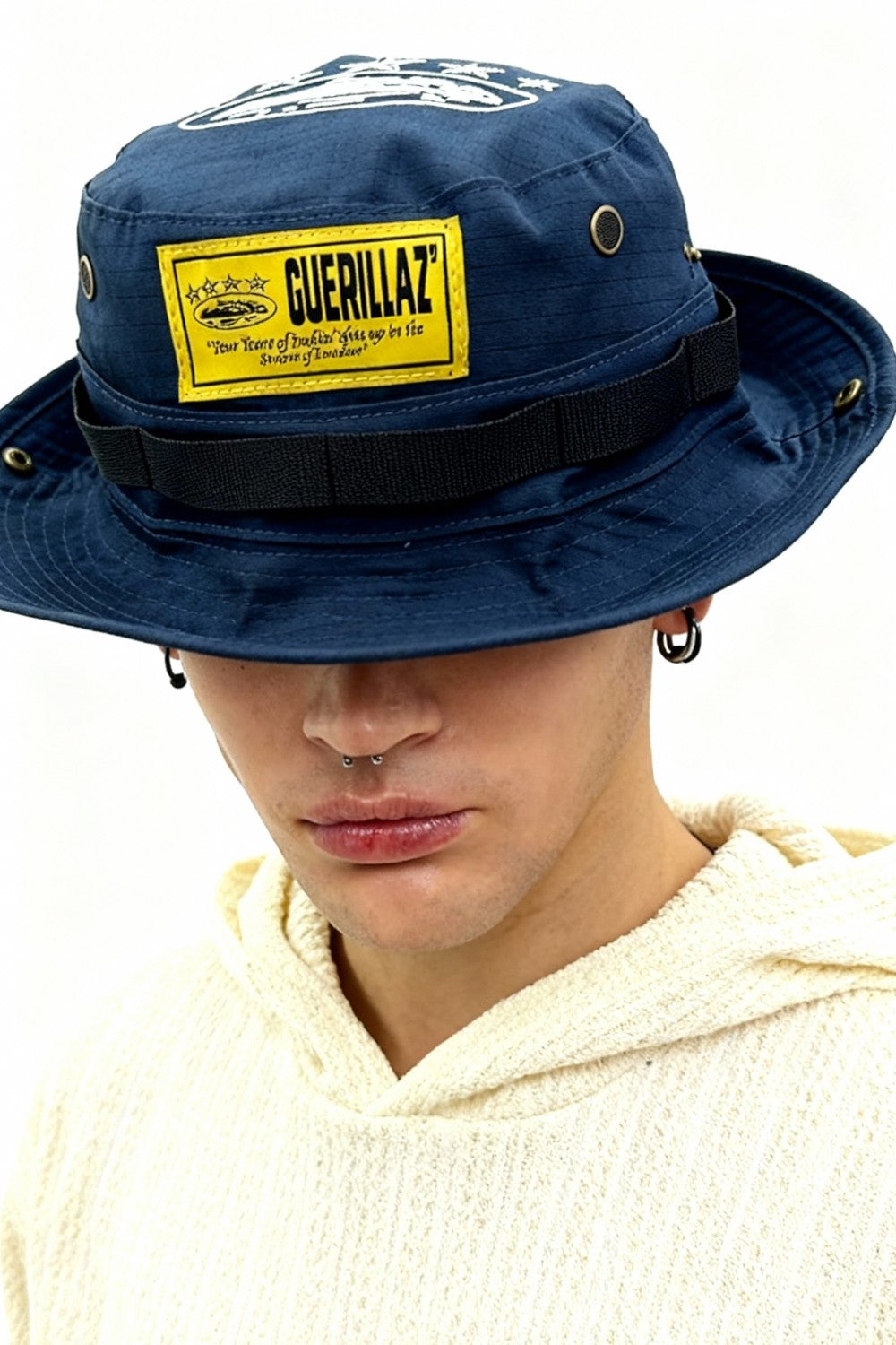 Corteiz OG Guerillaz Bucket Hat - Bleu