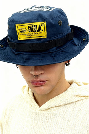 Corteiz OG Guerillaz Bucket Hat - Bleu