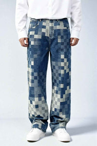 Louis V Damier Denim Skate Pants - MAGIC CITY