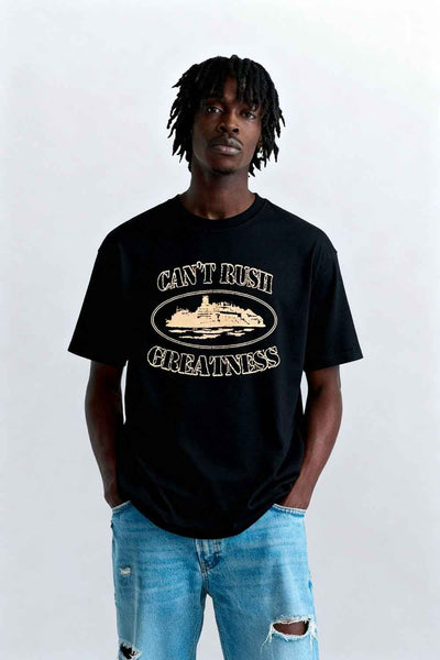 Corteiz × Cental Cee Can't Rush
Greatness Tee Black Men's - SS25