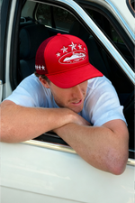 CORTEIZ 5 STARZ Alcatraz Trucker Hat – Red - MAGIC CITY