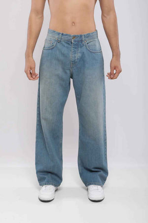 Billiorich Pantalon large en denim