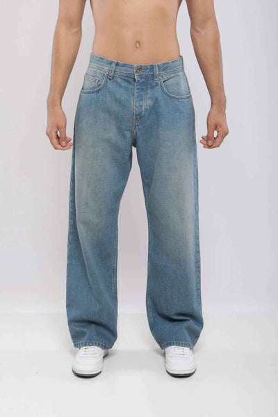 Billiorich Pantalon large en denim