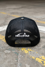 HELLSTAR Rhinestone Logo Cap | White Black