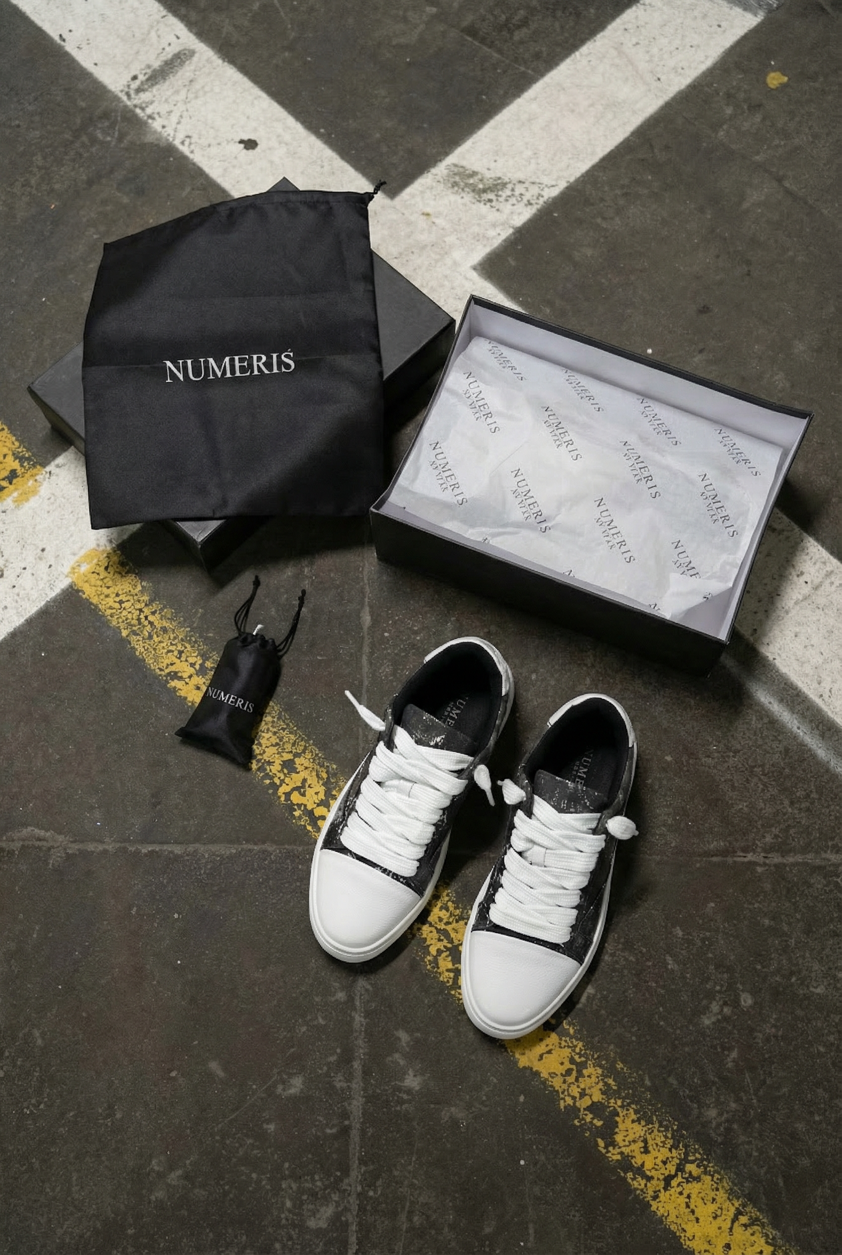 Numeris Atelier Pigment Sneakers - Black | Editorialist