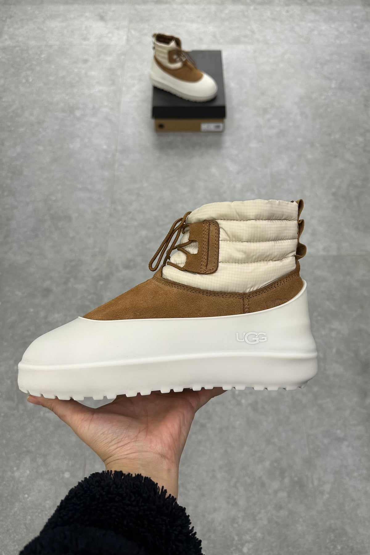 UGG Classic Mini Lace-Up Weather Boot - Whitecap