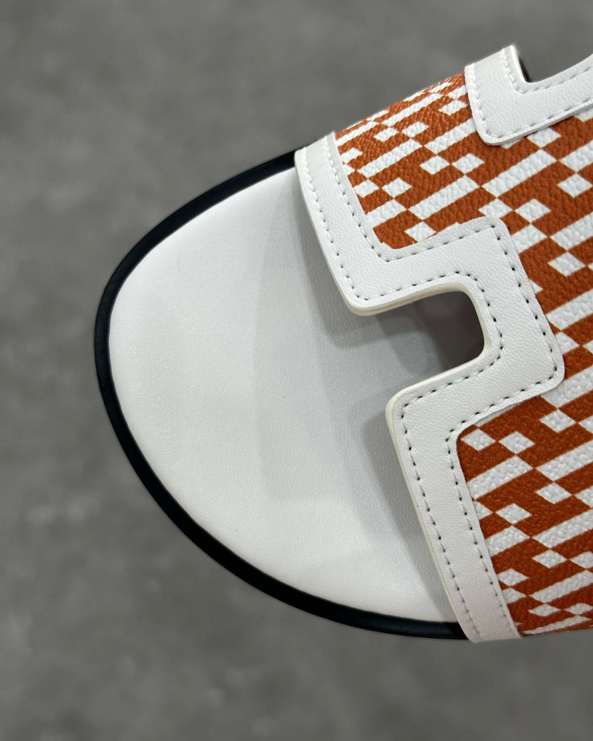 Hermês Sandal Izmir Orange / White - MAGIC CITY