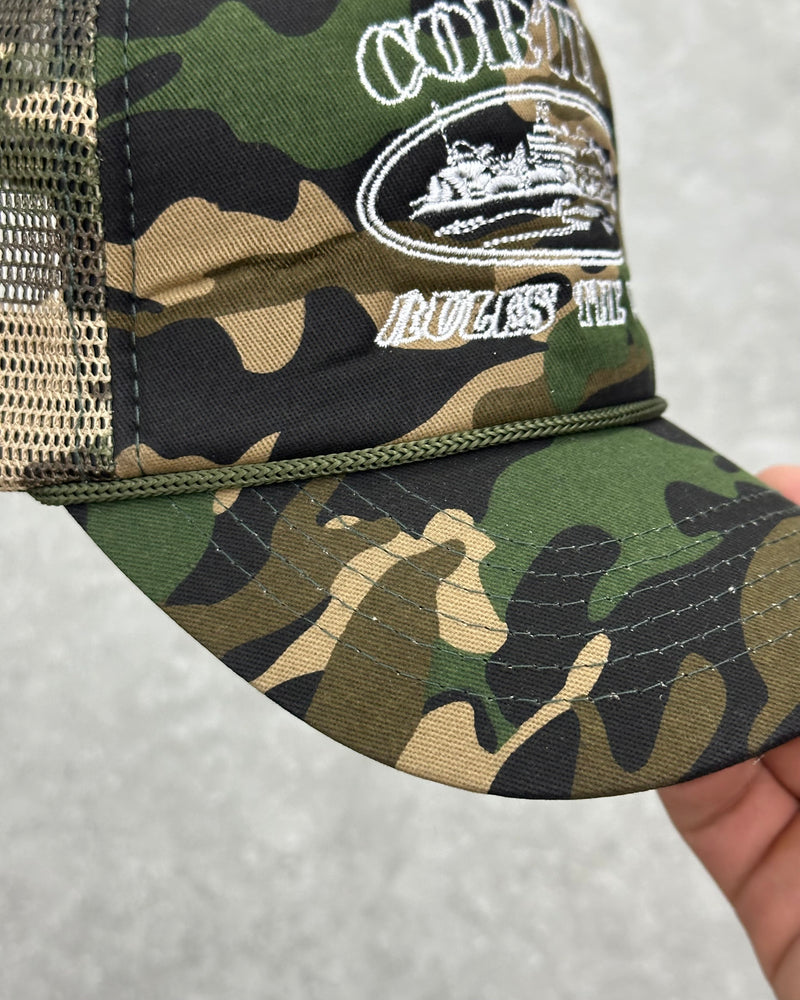 CORTEIZ 5 STARZ Alcatraz Trucker Hat – Camo - MAGIC CITY