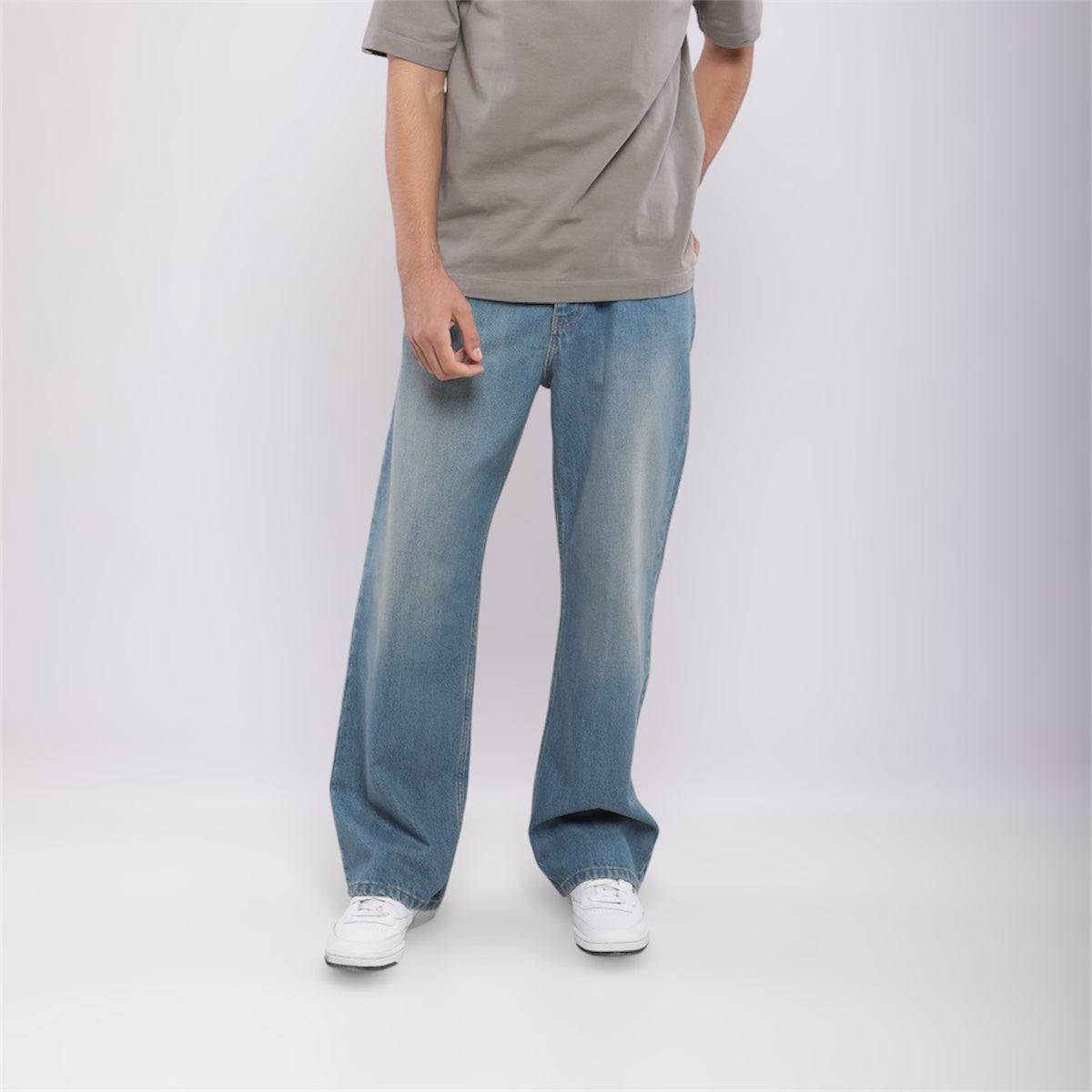 Billiorich Pantalon large en denim