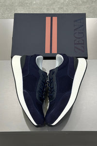 Zegna Techmerino Wool Sneakers - Bleu - MAGIC CITY