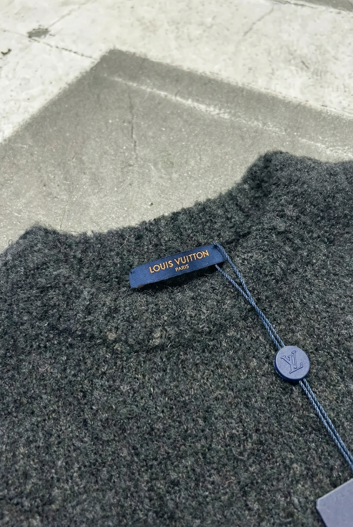 LV Chunky Wool Blend Pullover