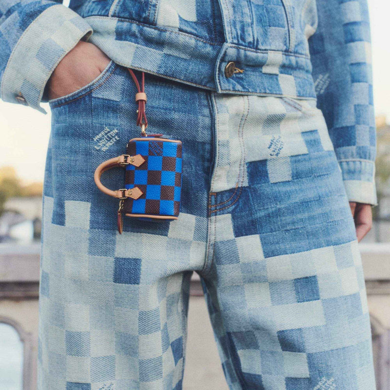 Louis V Damier Denim Skate Pants - MAGIC CITY