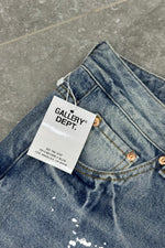GALLERY DEPT Flared Jeans Paint Splatter - Blue
