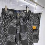 Louis V x Nigo Giant Damier Waves MNGM Denim Pants - MAGIC CITY