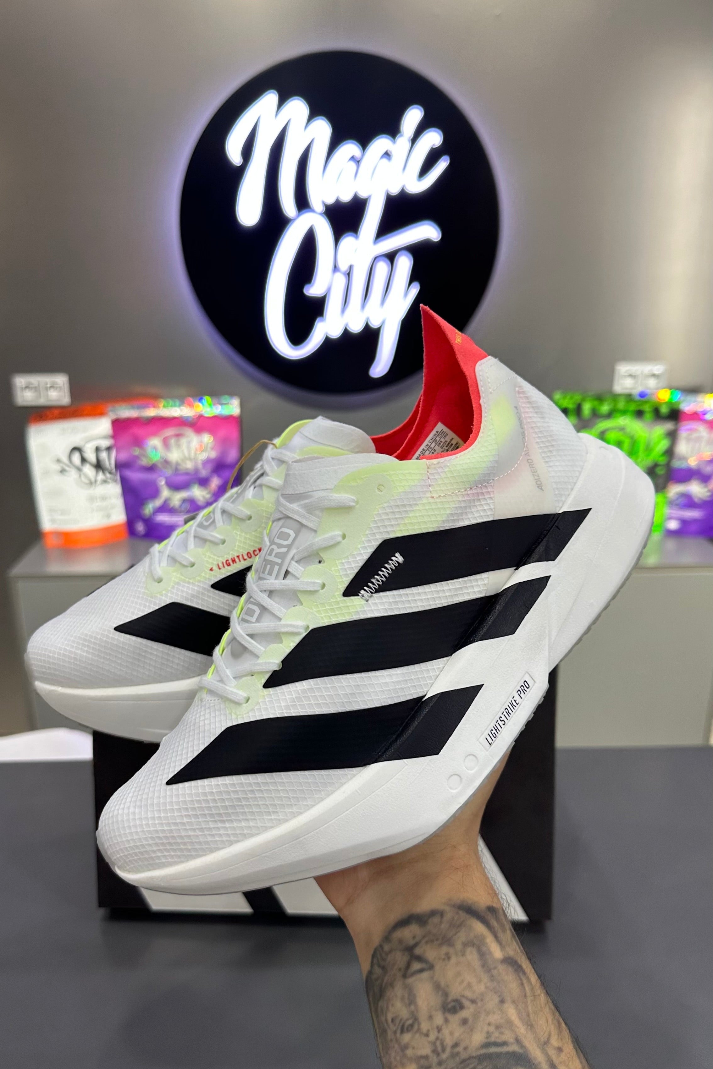 Adidas Adizero Adios Pro 4 White Black