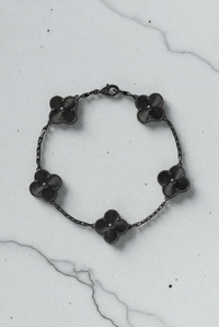 Van Cleef & Arpels FULL BLACK 5 Motif Vintage Alhambra - Stainless Steel