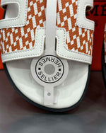 Hermês Sandal Izmir Orange / White - MAGIC CITY