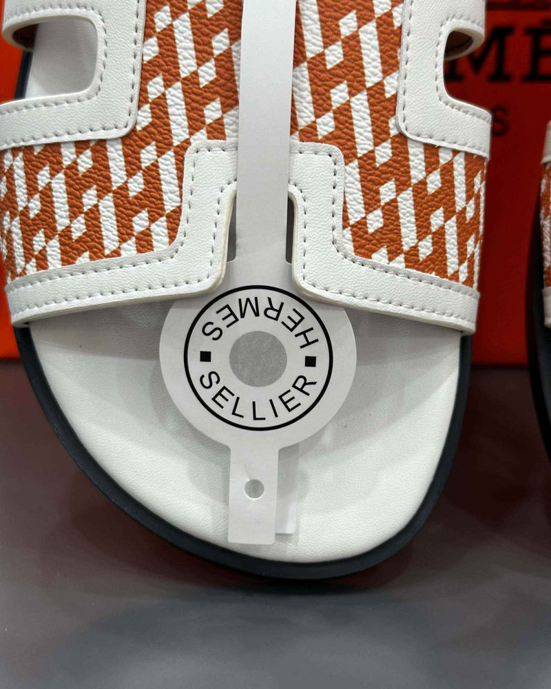 Hermês Sandal Izmir Orange / White - MAGIC CITY