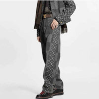 Louis V x Nigo Giant Damier Waves MNGM Denim Pants - MAGIC CITY