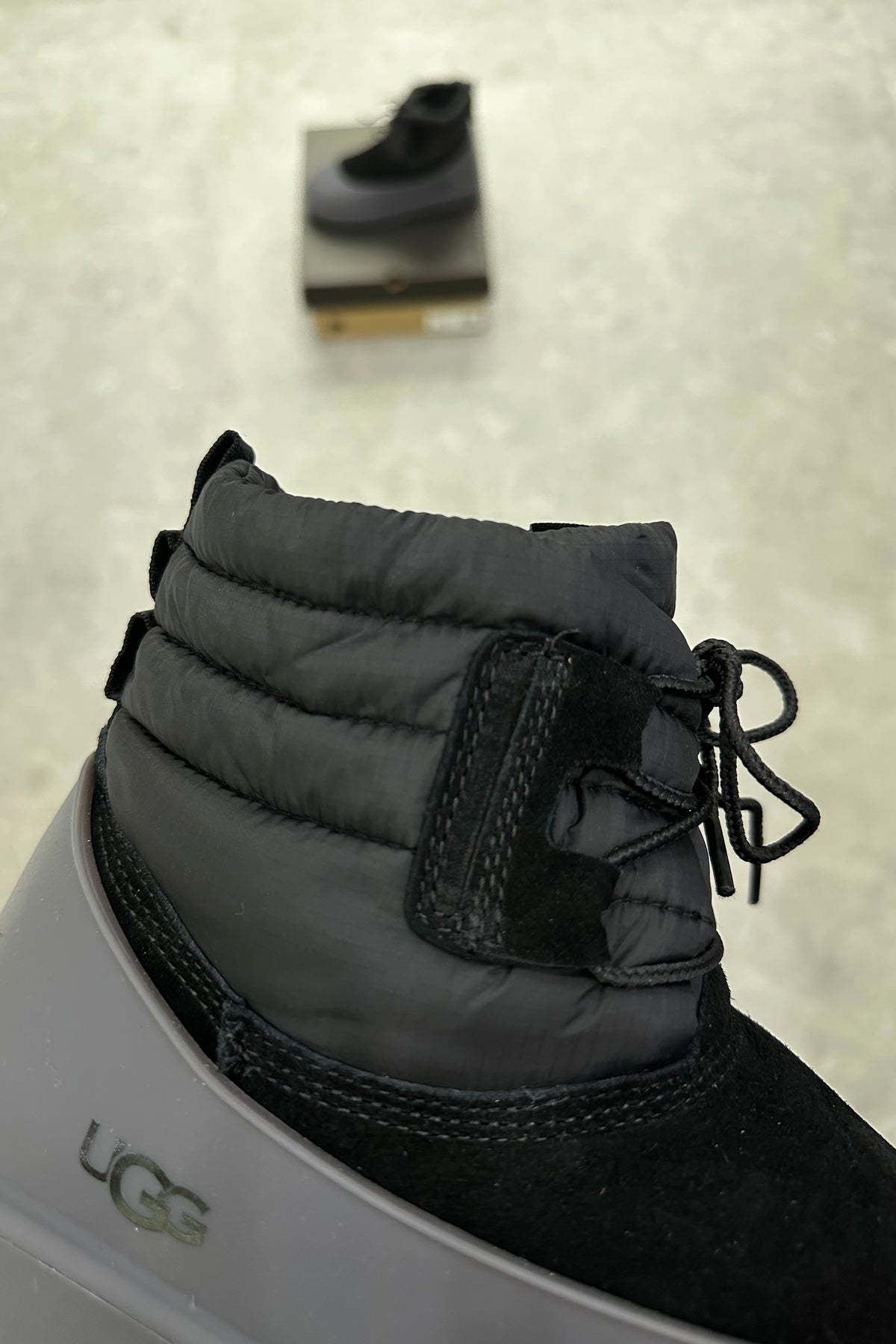 UGG Classic Mini Lace-Up Weather Boot - Black